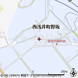 滋賀県長浜市西浅井町野坂123周辺の地図