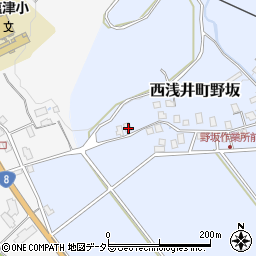滋賀県長浜市西浅井町野坂142-1周辺の地図
