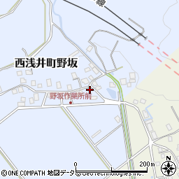 滋賀県長浜市西浅井町野坂21-1周辺の地図