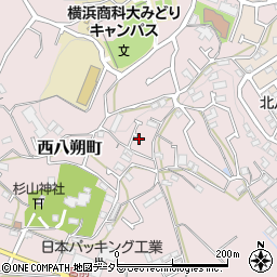 神奈川県横浜市緑区西八朔町763-17周辺の地図