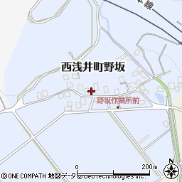 滋賀県長浜市西浅井町野坂168周辺の地図