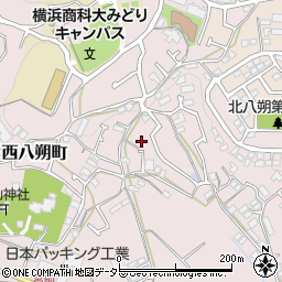 神奈川県横浜市緑区西八朔町76-12周辺の地図