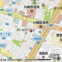 神奈川県川崎市川崎区東田町7-10周辺の地図