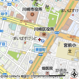 パレール川崎周辺の地図