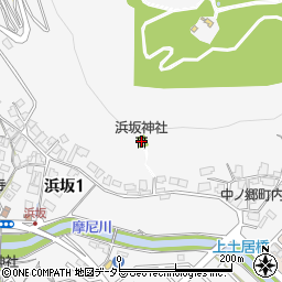 浜坂神社周辺の地図