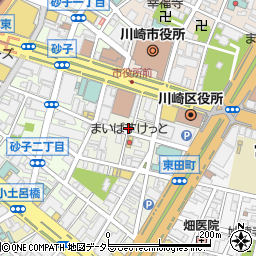 神奈川県川崎市川崎区東田町5-8周辺の地図