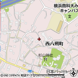 神奈川県横浜市緑区西八朔町318周辺の地図