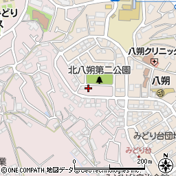 神奈川県横浜市緑区西八朔町37-14周辺の地図