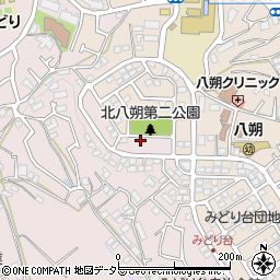 神奈川県横浜市緑区西八朔町37周辺の地図