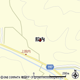 鳥取県岩美郡岩美町院内周辺の地図
