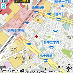 ローソン川崎銀柳街店周辺の地図