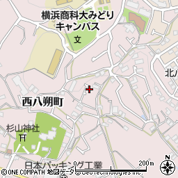 神奈川県横浜市緑区西八朔町763-9周辺の地図