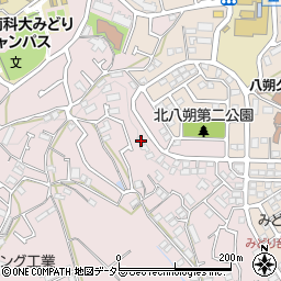 神奈川県横浜市緑区西八朔町37-108周辺の地図