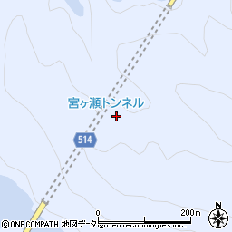 宮ケ瀬トンネル周辺の地図