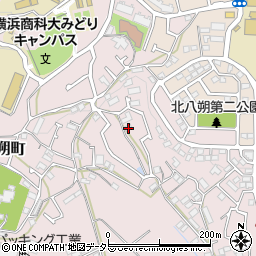 神奈川県横浜市緑区西八朔町70周辺の地図