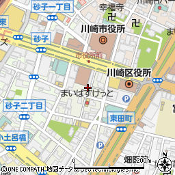 神奈川県川崎市川崎区東田町5周辺の地図