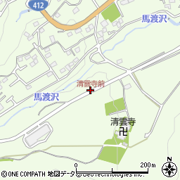 清雲寺前周辺の地図