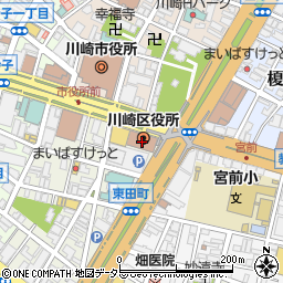 〒210-0000 神奈川県川崎市川崎区（以下に掲載がない場合）の地図