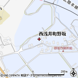 滋賀県長浜市西浅井町野坂154-1周辺の地図