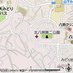 神奈川県横浜市緑区西八朔町37-27周辺の地図