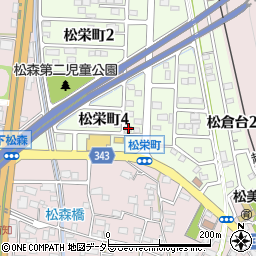 岐阜県美濃市松栄町4丁目33周辺の地図