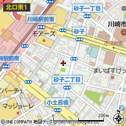 花ステーション　川崎店周辺の地図