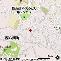 神奈川県横浜市緑区西八朔町766周辺の地図