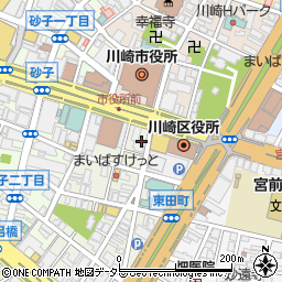 萬福大飯店川崎店周辺の地図
