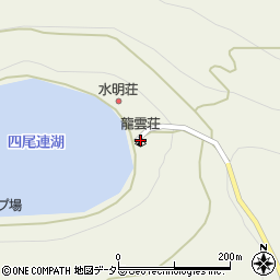 四尾連湖龍雲荘キャンプ場周辺の地図