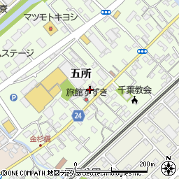 千葉県市原市五所1498周辺の地図