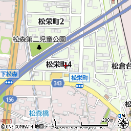 岐阜県美濃市松栄町4丁目周辺の地図