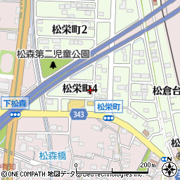 岐阜県美濃市松栄町4丁目17周辺の地図