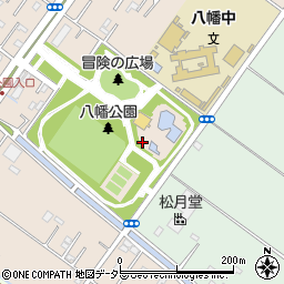 市原市役所　八幡公園プール周辺の地図