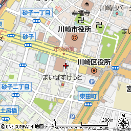 神奈川県川崎市川崎区東田町5-5周辺の地図