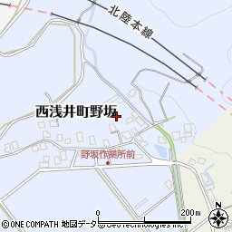 滋賀県長浜市西浅井町野坂176周辺の地図