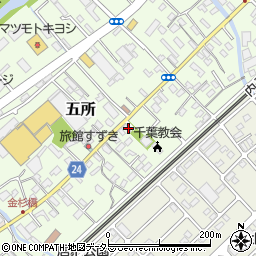 千葉県市原市五所1530周辺の地図