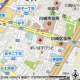 神奈川県川崎市川崎区東田町5-4周辺の地図
