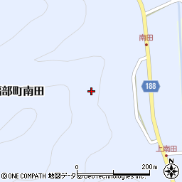 鳥取県鳥取市福部町南田周辺の地図