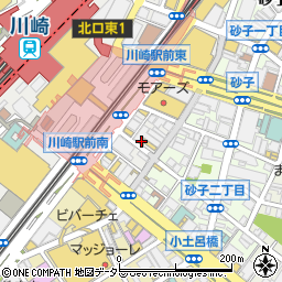 炭火焼き鳥 九十九 -TSUKUMO- 川崎本店周辺の地図