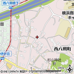神奈川県横浜市緑区西八朔町730周辺の地図