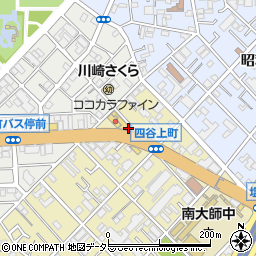 パークジャパン四谷上町第１駐車場周辺の地図