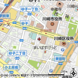神奈川県川崎市川崎区東田町5-2周辺の地図
