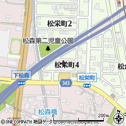 岐阜県美濃市松栄町4丁目21周辺の地図