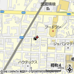神奈川県横浜市港北区樽町周辺の地図