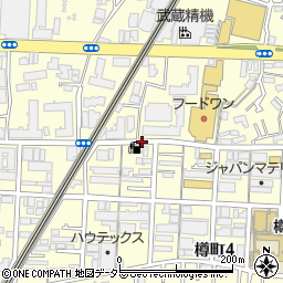 神奈川県横浜市港北区樽町周辺の地図