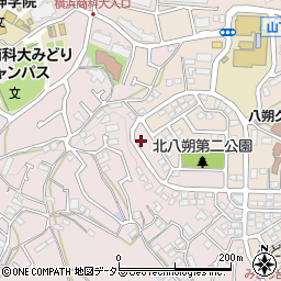 神奈川県横浜市緑区西八朔町37-38周辺の地図