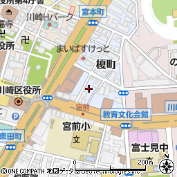 神奈川県川崎市川崎区榎町周辺の地図