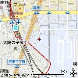柳町自治会館周辺の地図