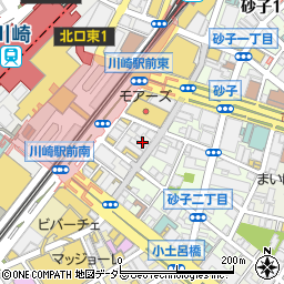 ホットヨガサロン・ラビエ・川崎店周辺の地図