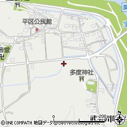 岐阜県関市武芸川町平周辺の地図